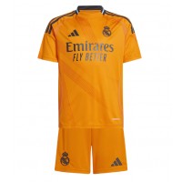 Camisa de Futebol Real Madrid Equipamento Secundário Infantil 2024-25 Manga Curta (+ Calças curtas)